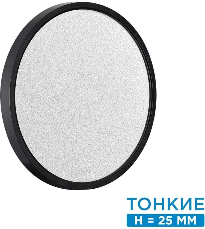 Настенно-потолочный Sonex Omega Black 7662/24L MITRA пластик/белый/черный LED 24Вт 3000/4000K D300 IP20