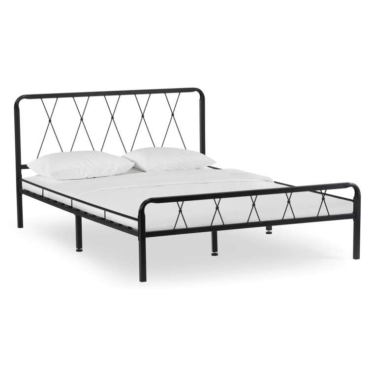 Кровать металлическая Иоханна 120х200 черного цвета