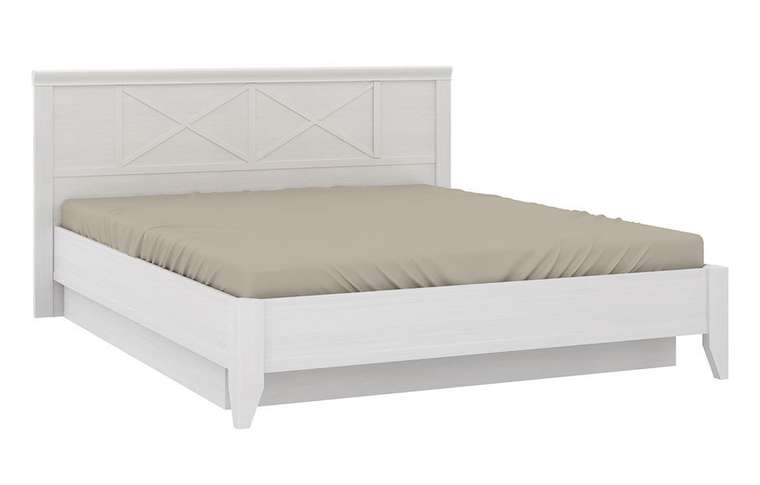 Кровать Кантри 180х200 белого цвета с подъемным механизмом