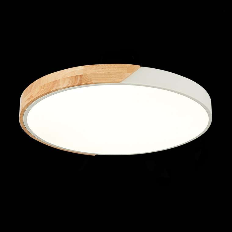 Светильник потолочный Белый, Светлое дерево/Белый LED 1*45W