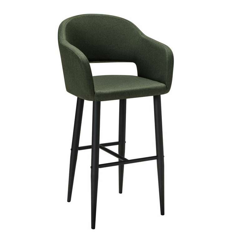 Барный стул Oscar темно-зеленого цвета 
