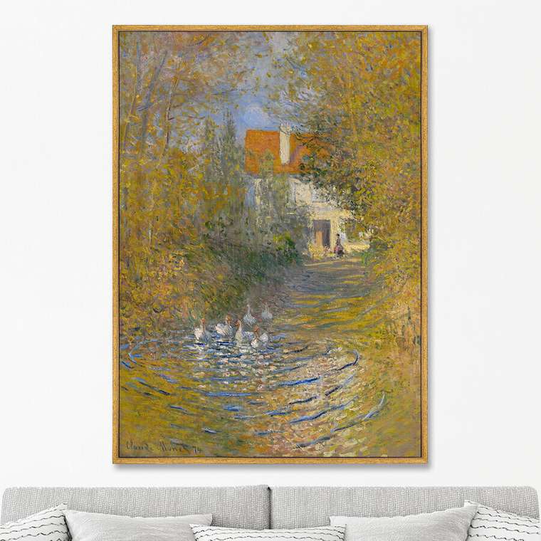 Репродукция картины на холсте Гуси, 1874г.