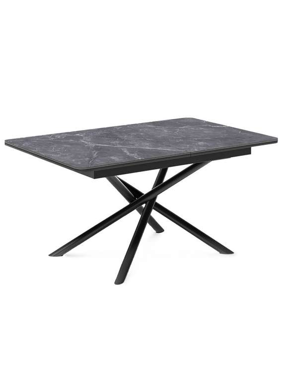 Раздвижной обеденный стол DK1200 черного цвета