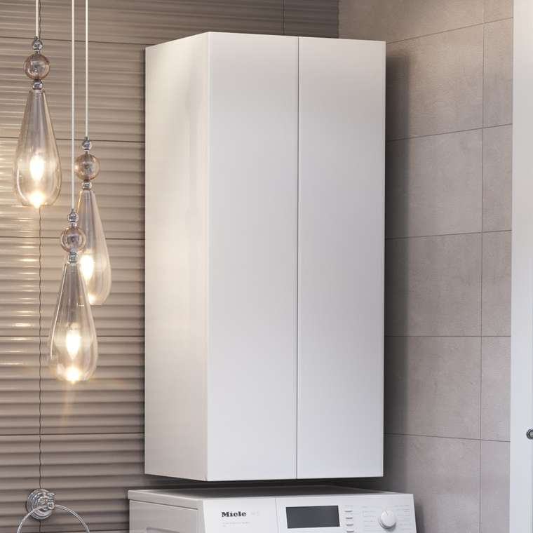 Шкаф навесной Винг 50 белого цвета