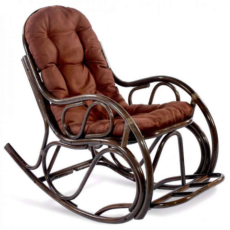 Кресло-качалка Маргонда коричневого цвета
