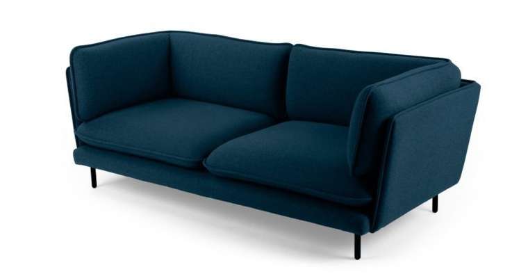 Трехместный диван WES синий