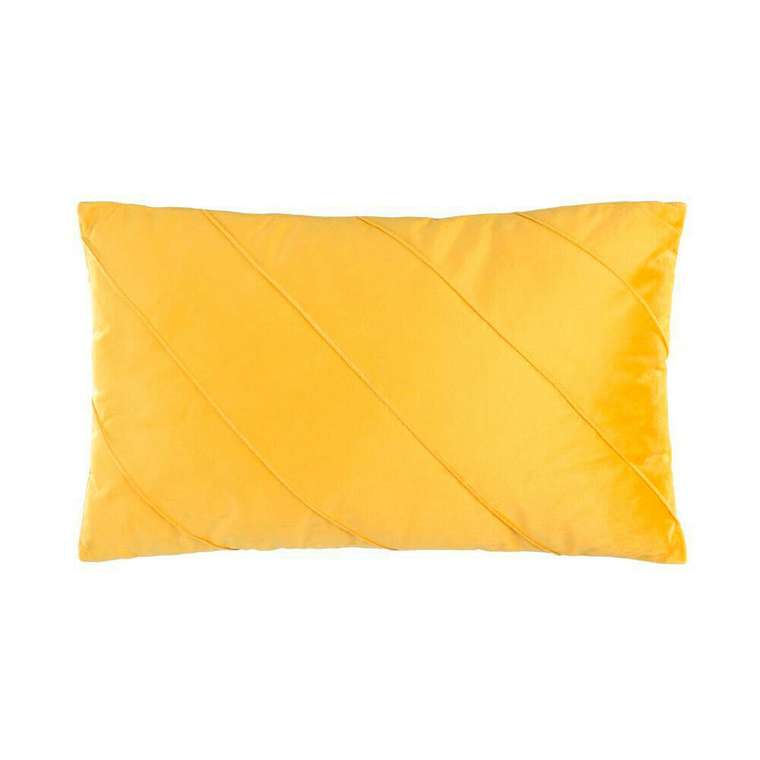 Декоративная подушка Shoura 30х50 желтого цвета