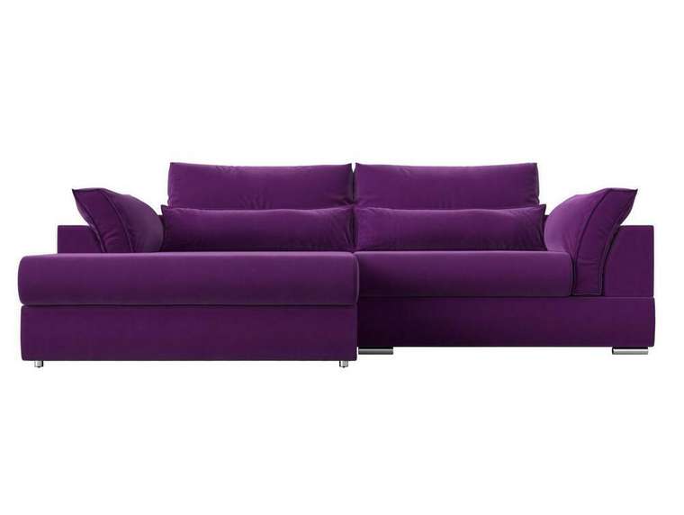 Угловой диван-ковать Пекин фиолетового цвета угол левый