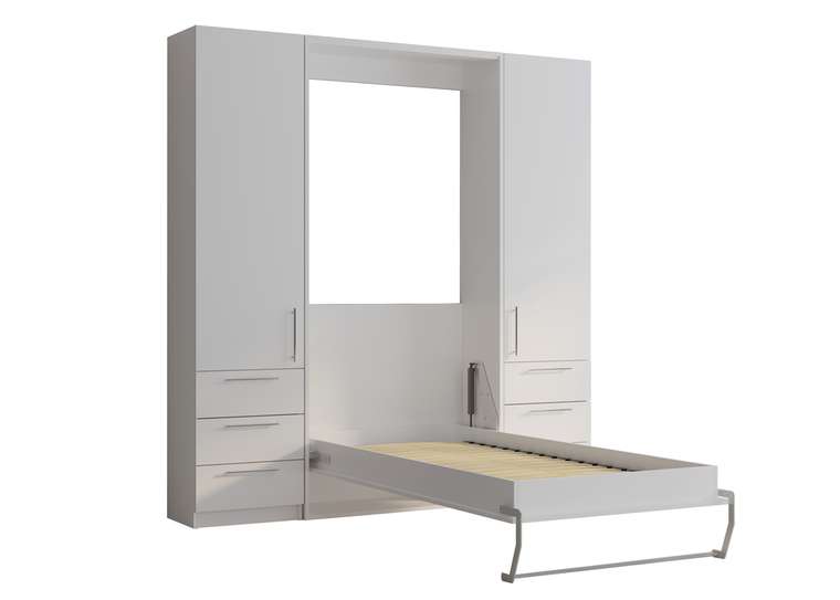 Шкаф-кровать Smart 90х200 белого цвета