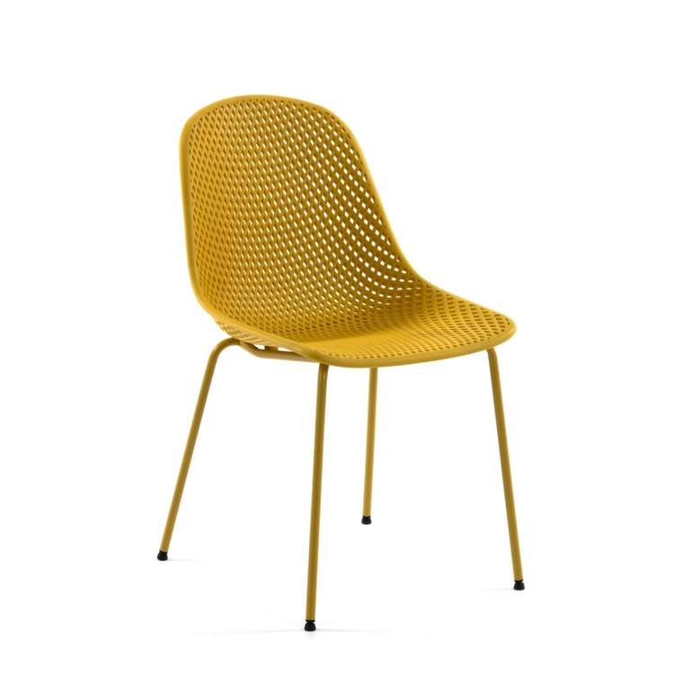 Стул Quinby chair желтого цвета