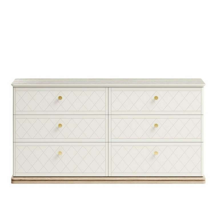 Комод Crystal CRD005 цвета слоновая кость на цоколе