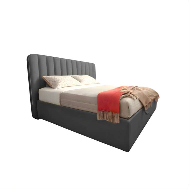 Кровать Beauty 180х200 графитового цвета с подъемным механизмом