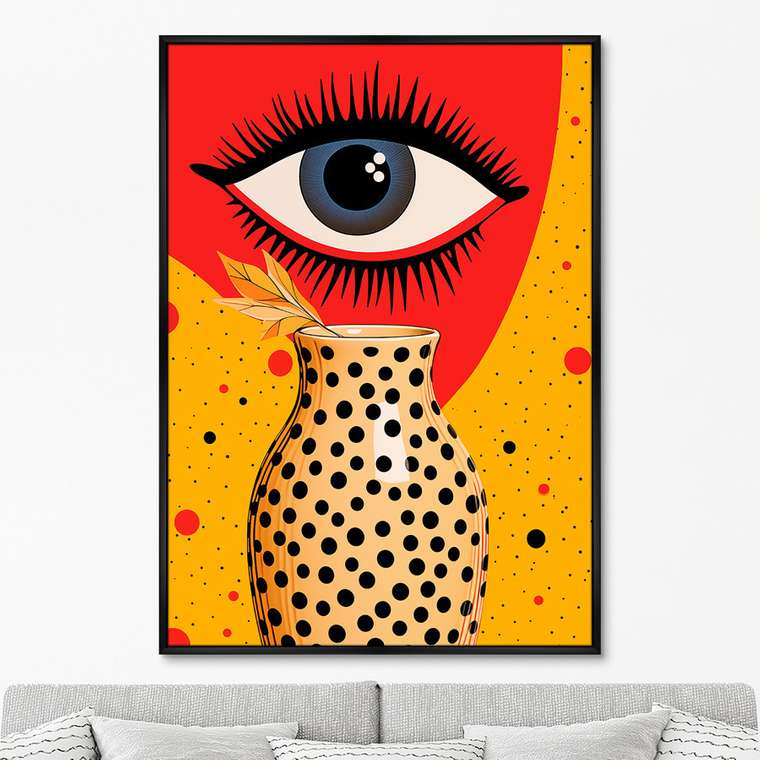 Репродукция картины Vase and Eyes, No 2, 2024г.