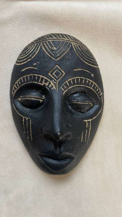 Декор настенный Mask черного цвета