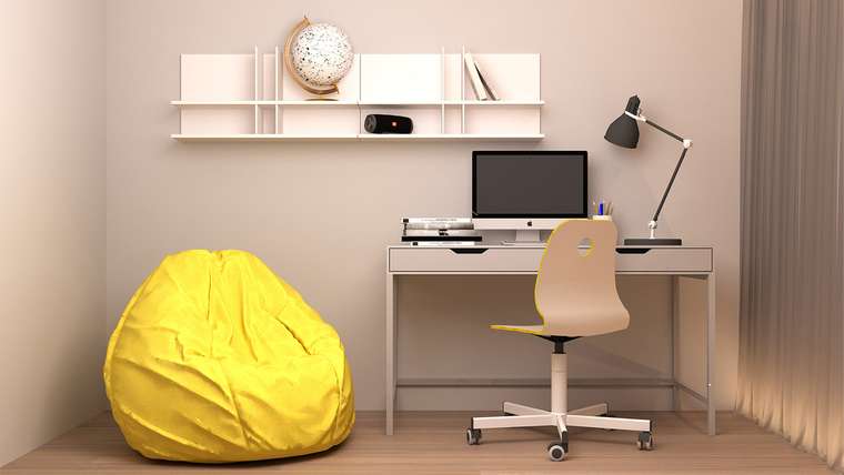 Стеллаж-полка Тетрис белого цвета