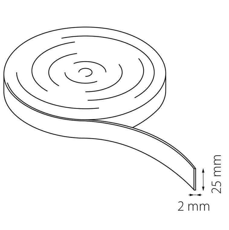 Трек тканевый 48V (20m/roll) NOVE ЧЕРНЫЙ