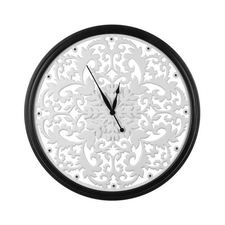 Настенные часы REFINED white-black