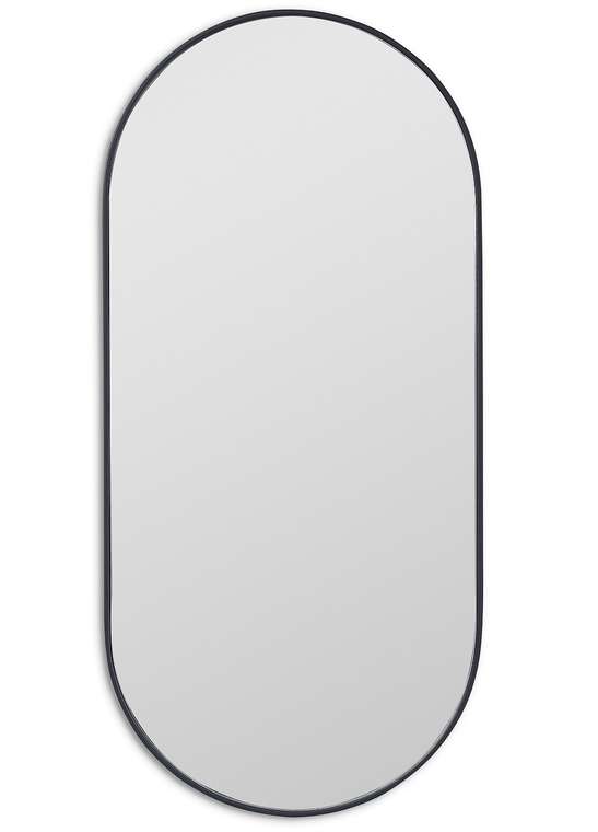 Настенное зеркало Kapsel M в раме черного цвета