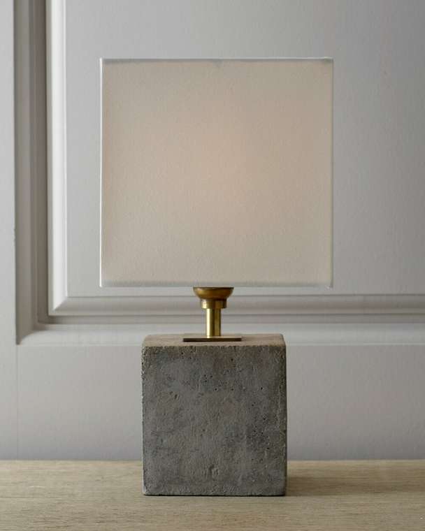 Настольная лампа Рьети с белым абажуром