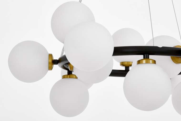 Подвесной светильник Lumina Deco Marsiada LDP 6033-15 BK+MD
