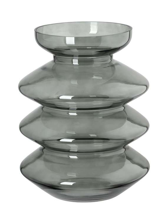 Ваза декоративная для цветов и сухоцветов Bevato серого цвета