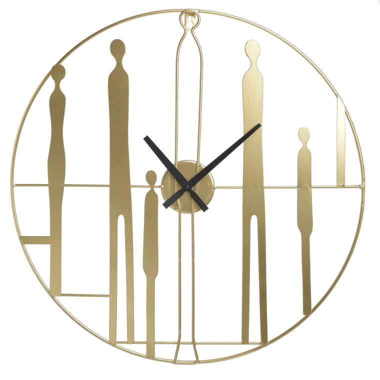 Часы настенные Figure золотого цвета