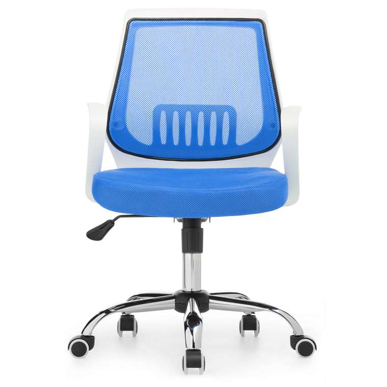 Компьютерное кресло Ergoplus бело-голубого цвета
