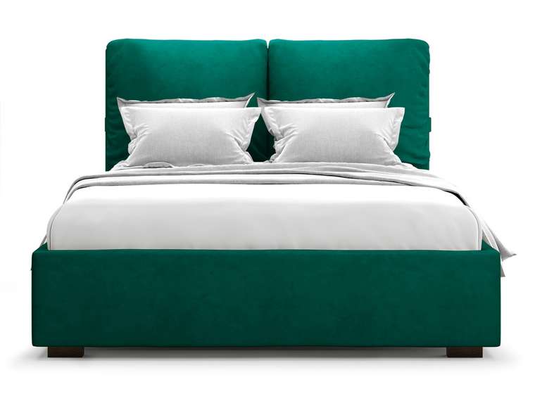 Кровать Trazimeno 160х200 зеленого цвета с подъемным механизмом