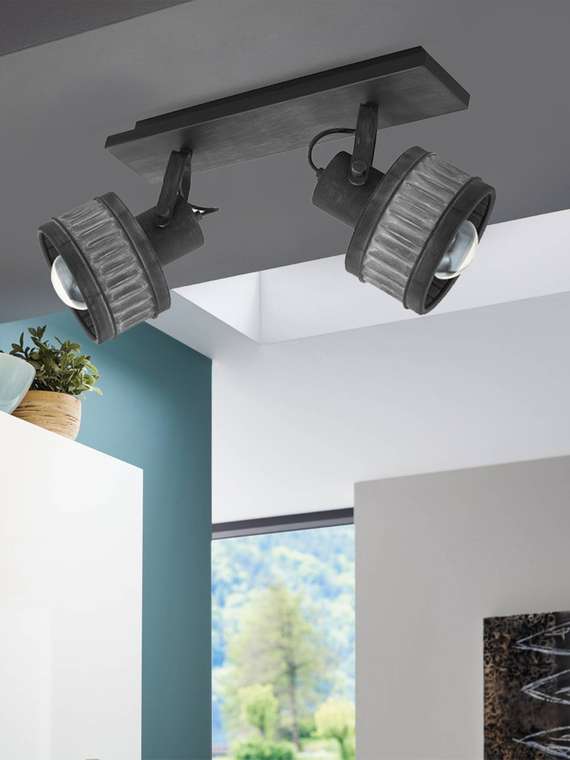 Спот Turrock 43445 (металл, цвет серый)