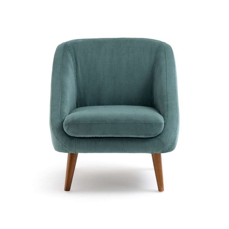 Кресло из вельвета Smon зеленого цвета