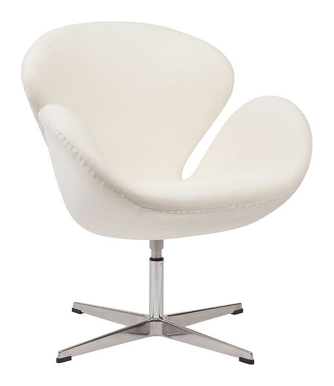 Кресло Swan Chair кремового цвета