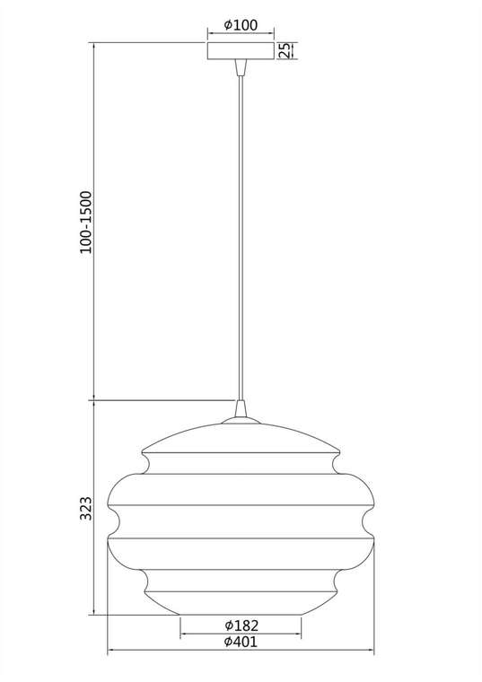 Подвесной светильник Ruche темно-серого цвета