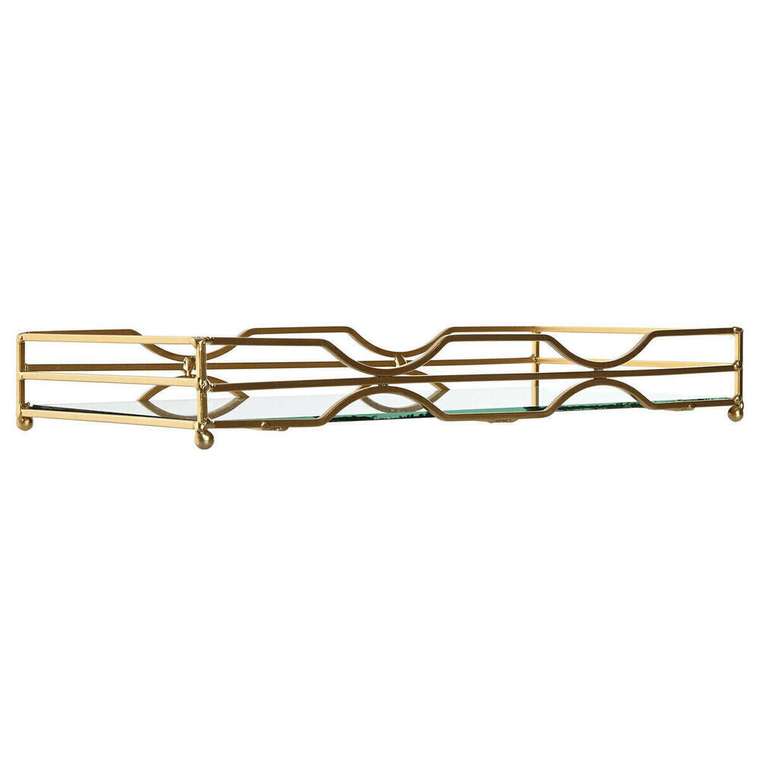 Поднос Home ESPRIT Позолоченный 38 x 18 x 5 cm