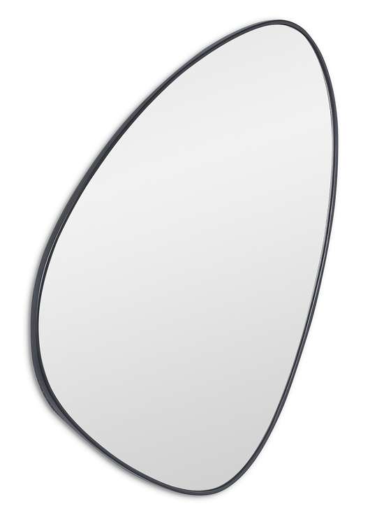 Настенное зеркало Sten S в раме черного цвета