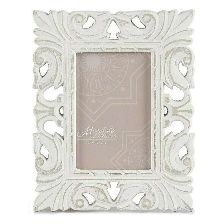 Фоторамка 18,5 x 23 x 1,3 cm Белый Деревянный MDF (6 штук)