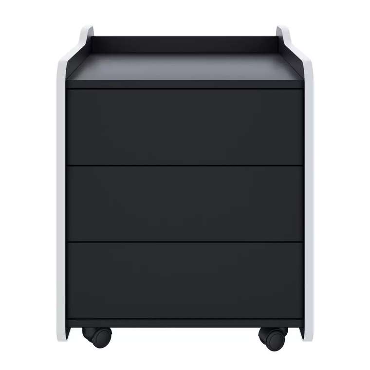 Тумба для игрового компьютерного стола Case 50 черно-серого цвета