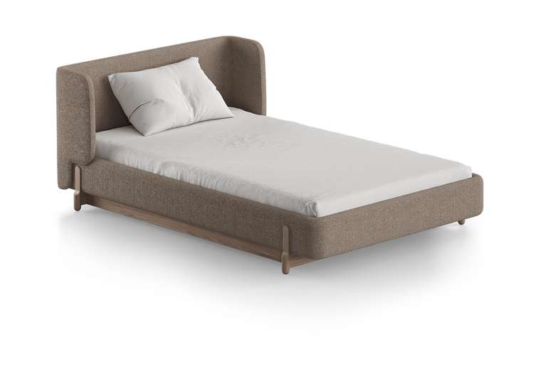 Кровать Basic 120х200 бежевого цвета с подъемным механизмом