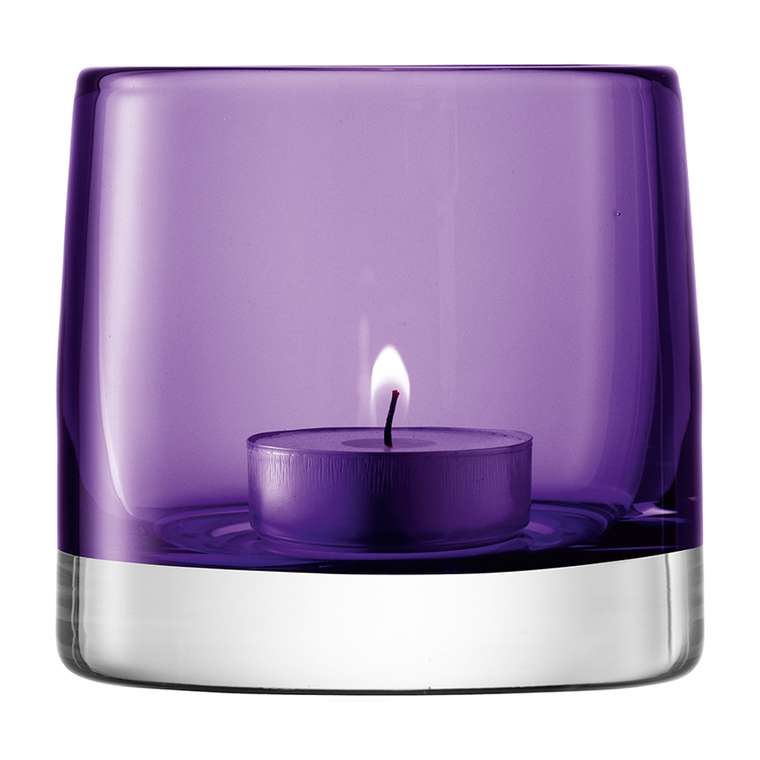 Подсвечник для чайной свечи light colour фиолетовый