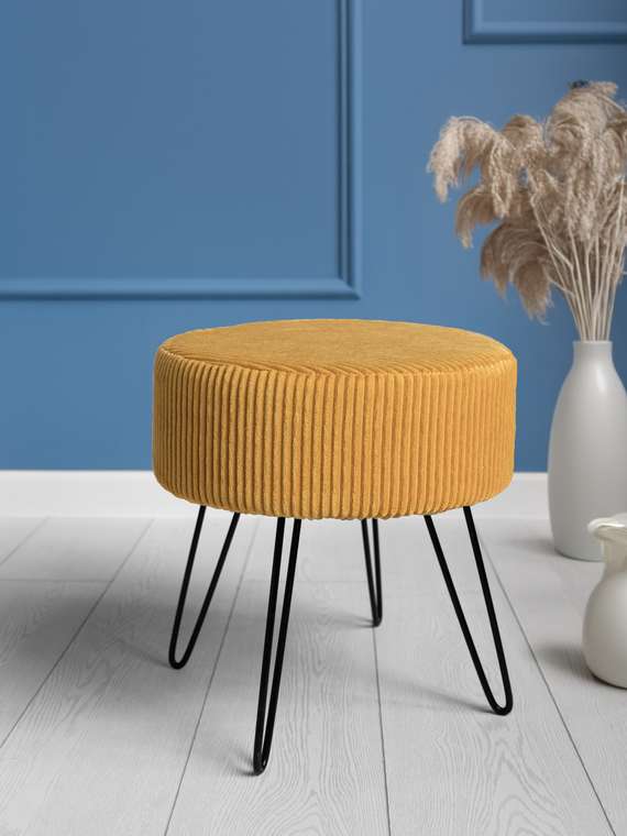 Пуф Метеор Cilium Umber желтого цвета