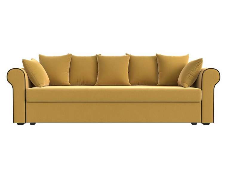 Прямой диван-кровать Рейн желтого цвета