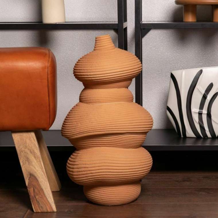 Ваза Piffle Vase бежевого цвета