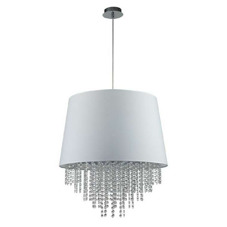 Подвесная люстра Charm 652/5S White (ткань, цвет белый)
