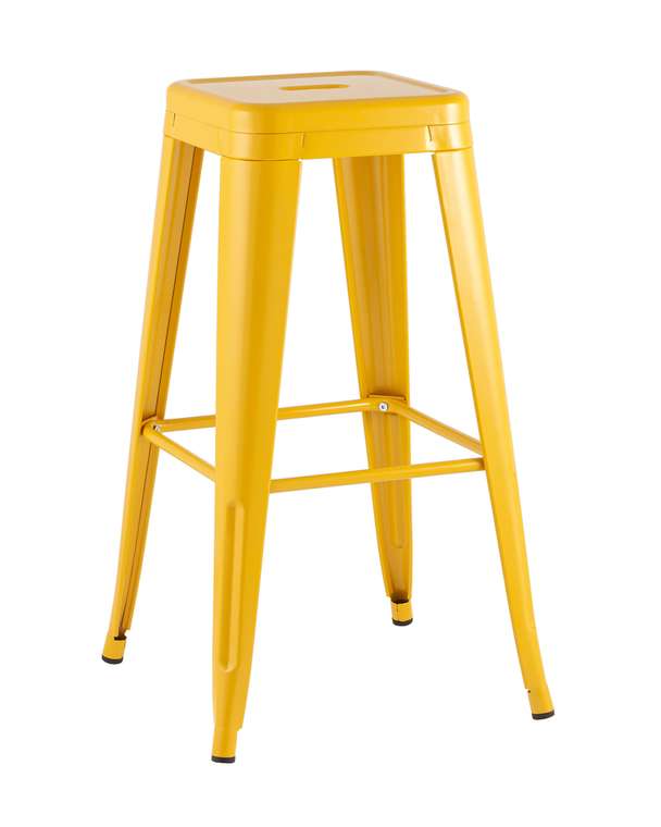 Стул барный Tolix желтого цвета