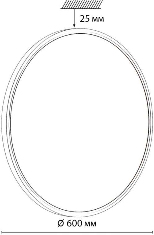 Настенно-потолочный Sonex Alfa Black 7660/48L MITRA пластик/белый/черный LED 48Вт 3000/4000K D600 IP20