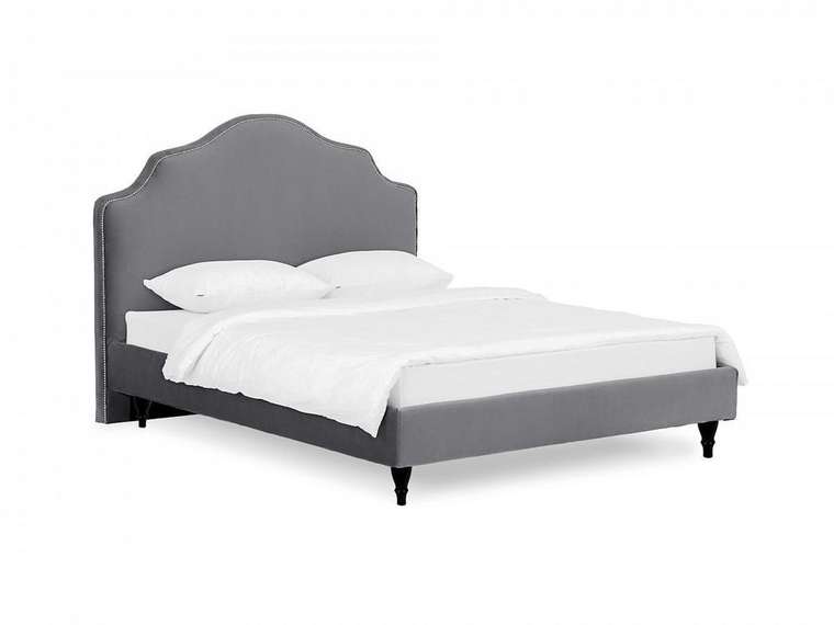 Кровать Queen II Victoria L 160х200 серого цвета