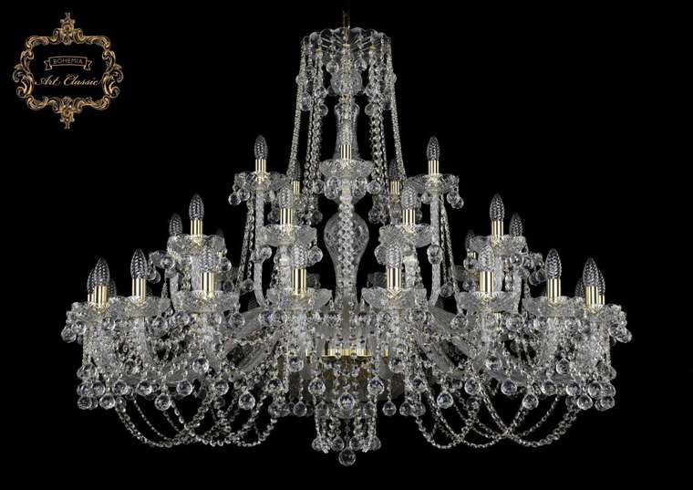 Хрустальная подвесная люстра Art Classic 46327 11.26.20+10+5.460.Gd.B подсвечник