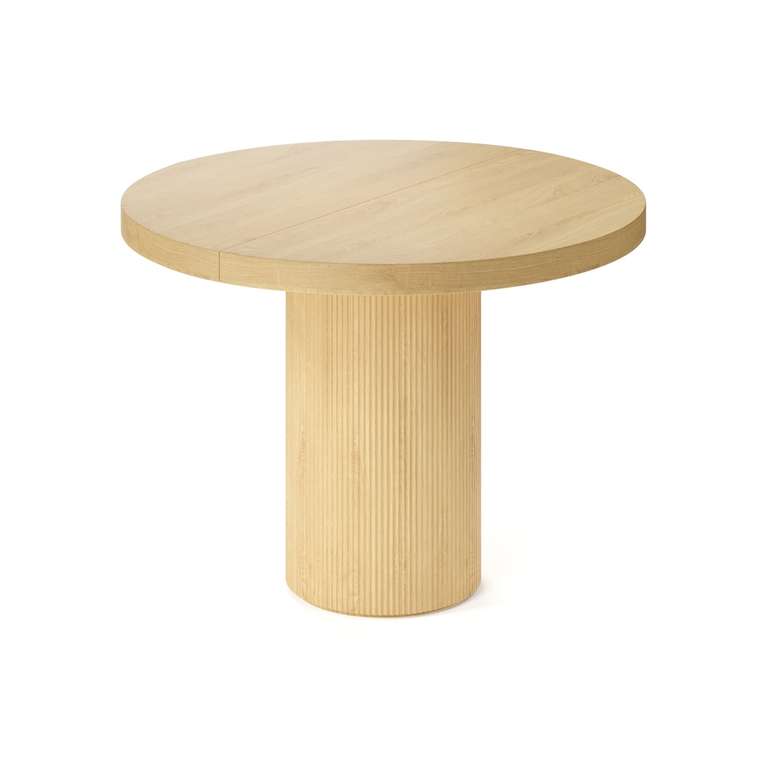 Обеденный стол раздвижной Тиаки М бежевого цвета