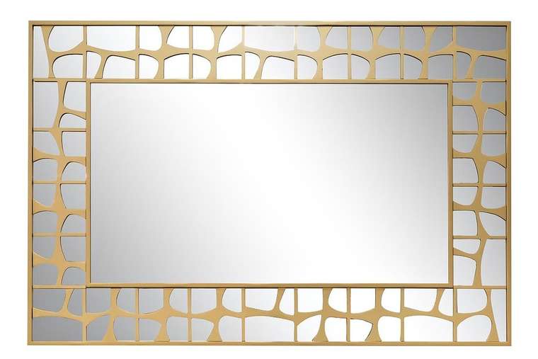 Настенное зеркало в золотой раме