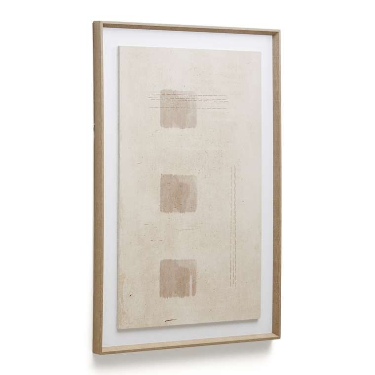 Картина Sormina 60х90 с тремя коричневыми квадратами