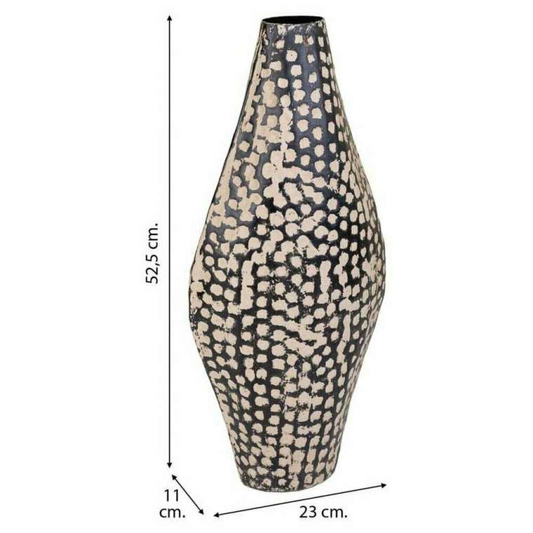 Ваза Чёрный Железо 11 x 52 x 23 cm